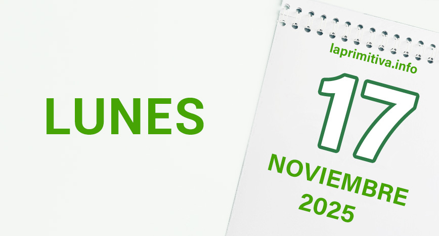 La Primitiva, lunes 17 de noviembre 2025