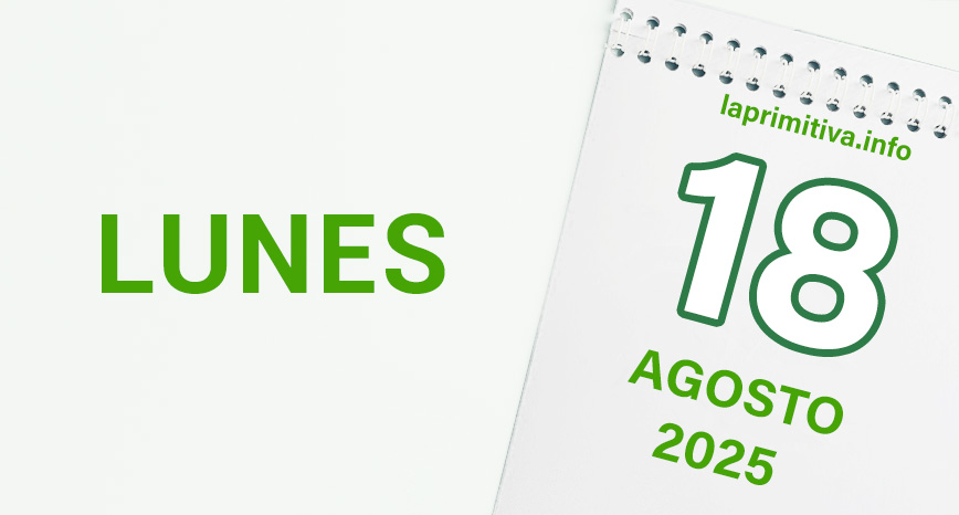 La Primitiva, lunes 18 de agosto 2025