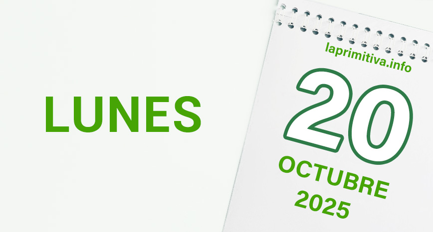 La Primitiva, lunes 20 de octubre 2025