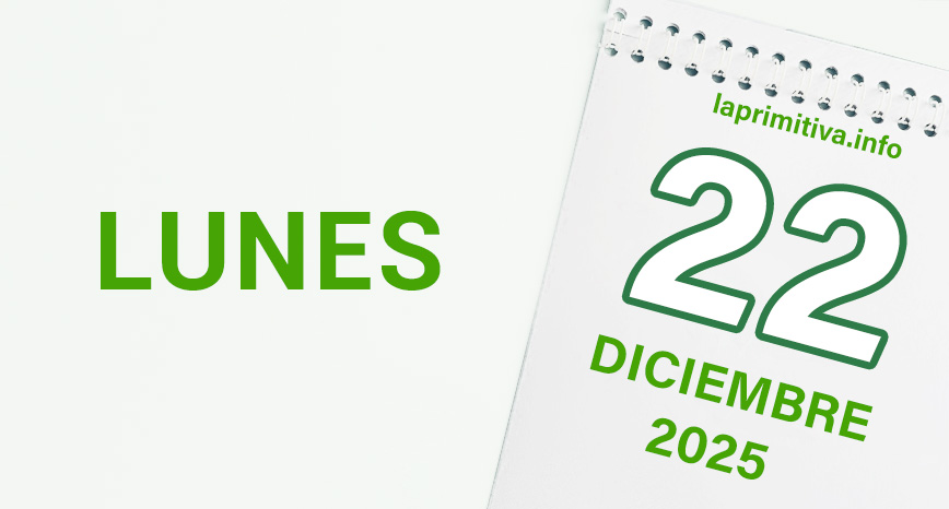 La Primitiva, lunes 22 de diciembre 2025