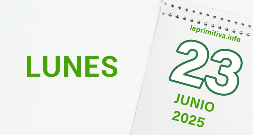 La Primitiva, lunes 23 de junio 2025
