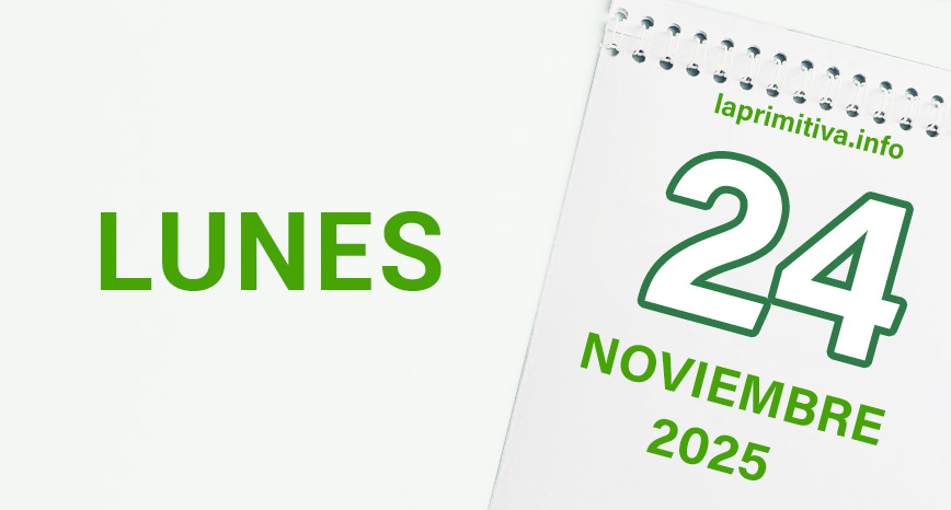 La Primitiva, lunes 24 de noviembre 2025