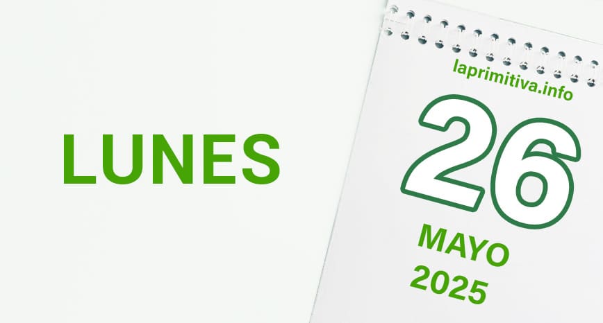 La Primitiva, lunes 26 de mayo 2025