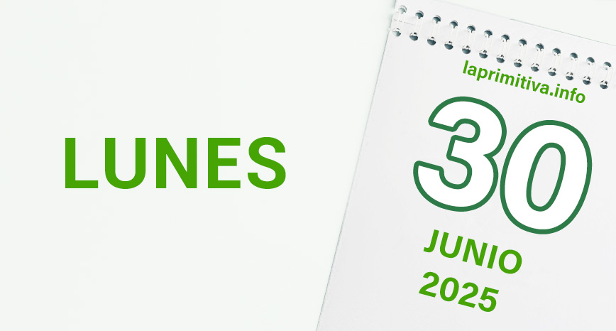 La Primitiva, lunes 30 de junio 2025