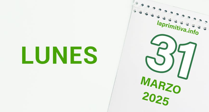 La Primitiva, lunes 31 de marzo 2025