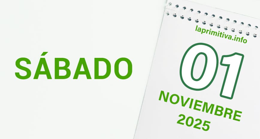 La Primitiva, sábado 1 de noviembre 2025