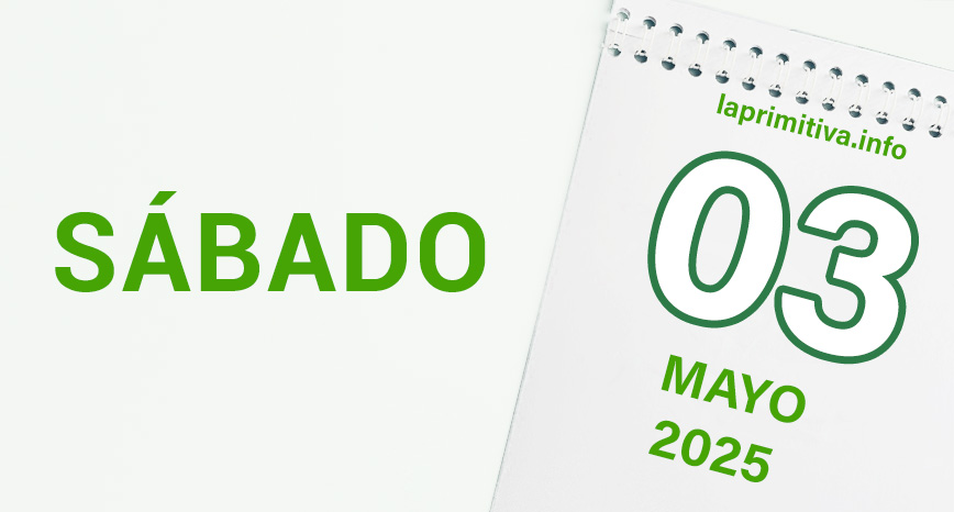 La Primitiva, sábado 3 de mayo 2025