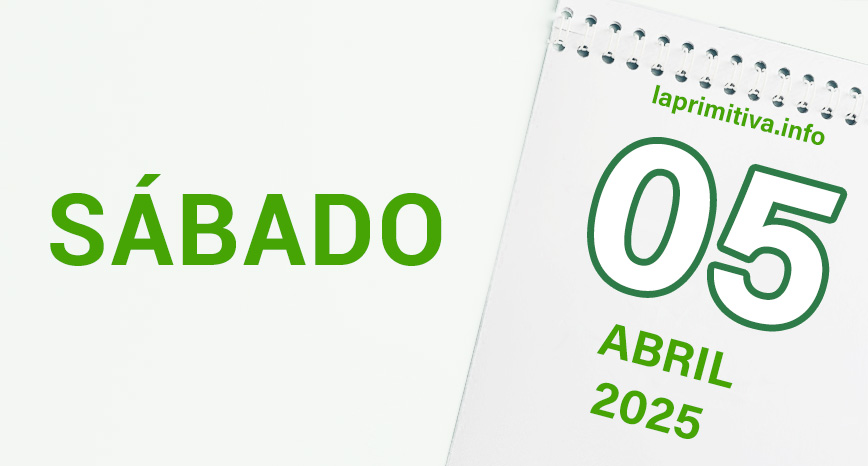 La Primitiva, sábado 5 de abril 2025