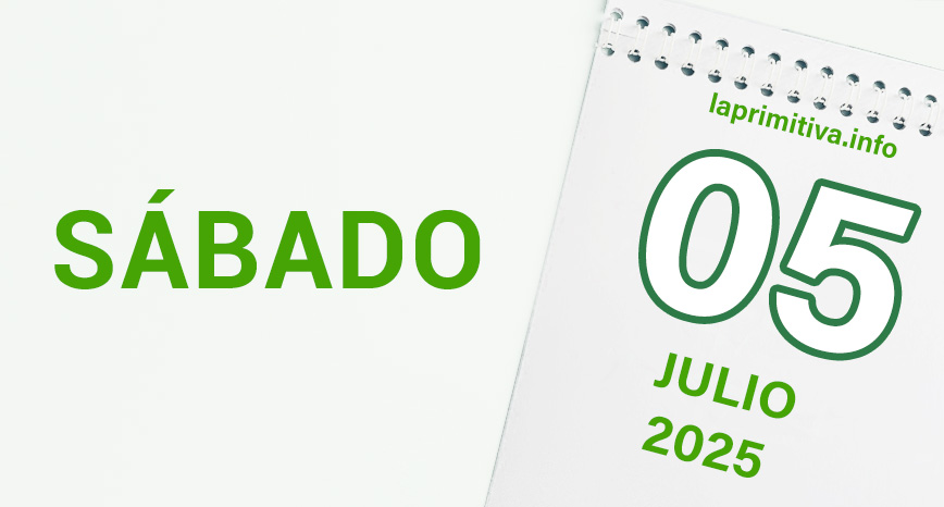 La Primitiva, sábado 5 de julio 2025