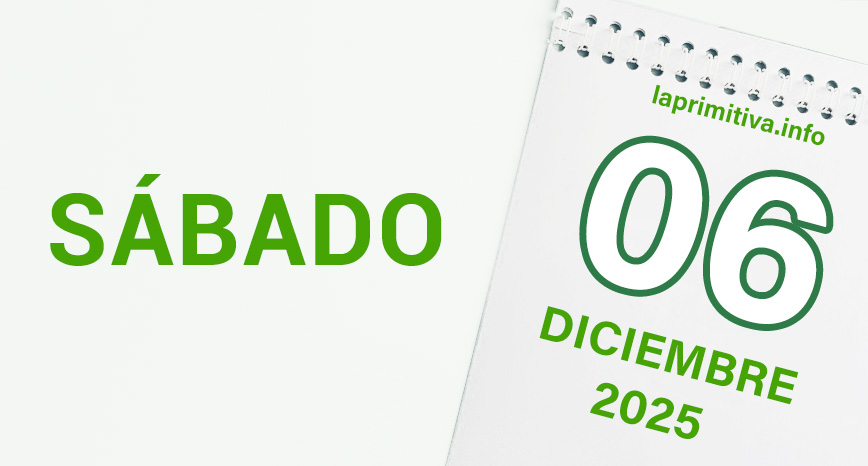La Primitiva, sábado 6 de diciembre 2025