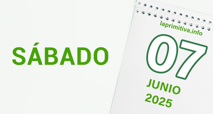 La Primitiva, sábado 7 de junio 2025