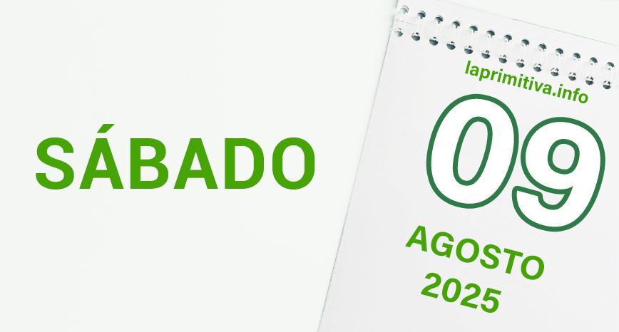 La Primitiva, sábado 9 de agosto 2025