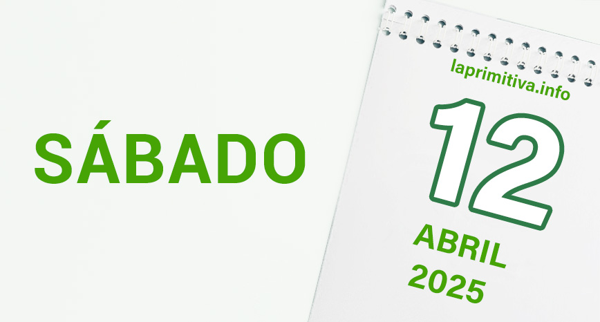 La Primitiva, sábado 12 de abril 2025
