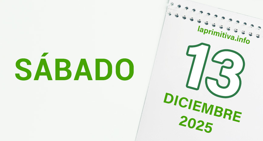 La Primitiva, sábado 13 de diciembre 2025