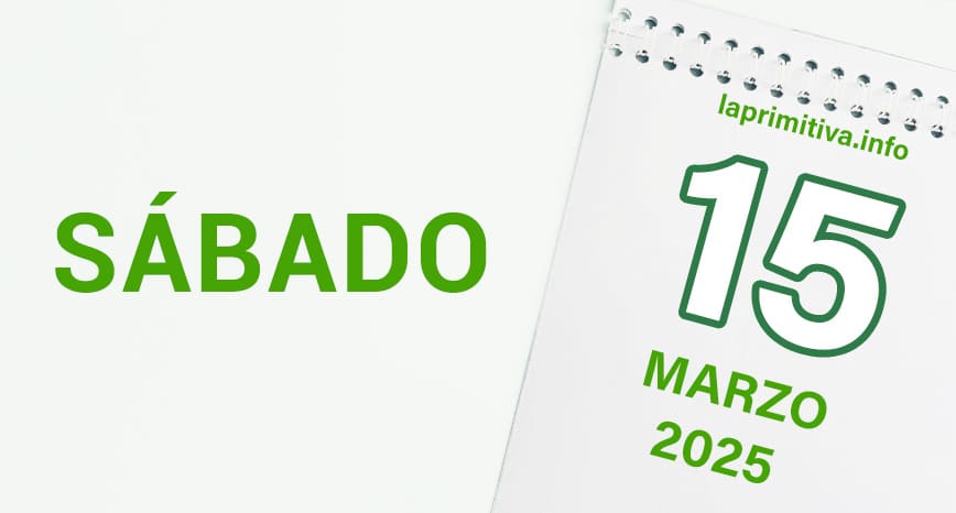 La Primitiva, sábado 15 de marzo 2025
