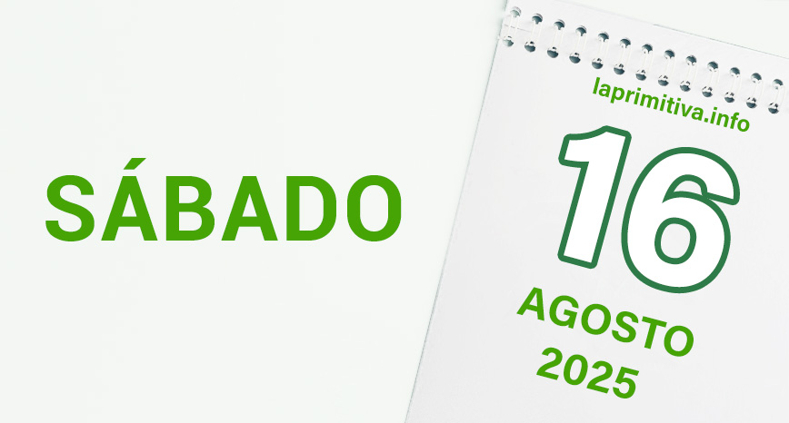 La Primitiva, sábado 16 de agosto 2025