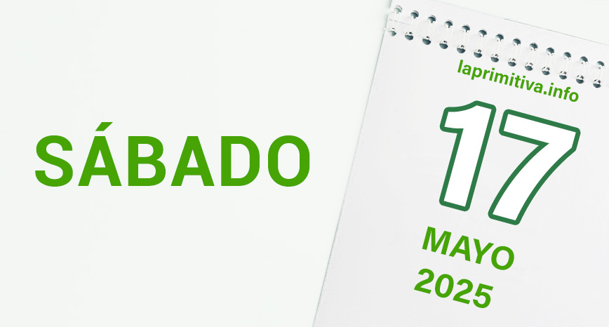 La Primitiva, sábado 17 de mayo 2025