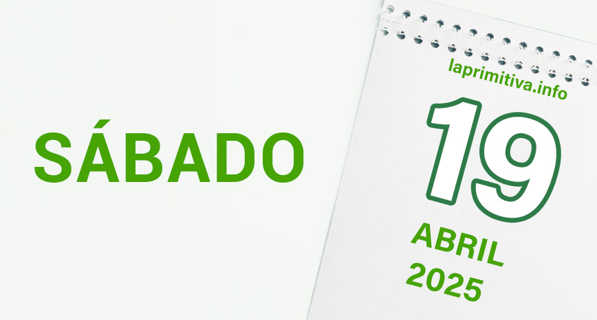 La Primitiva, sábado 19 de abril 2025