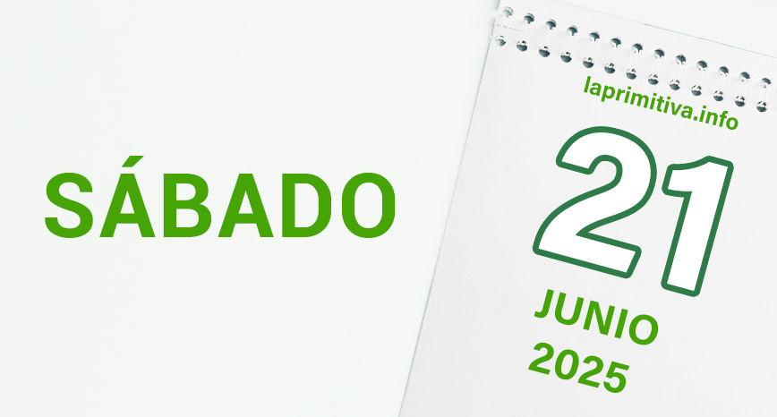 La Primitiva, sábado 21 de junio 2025