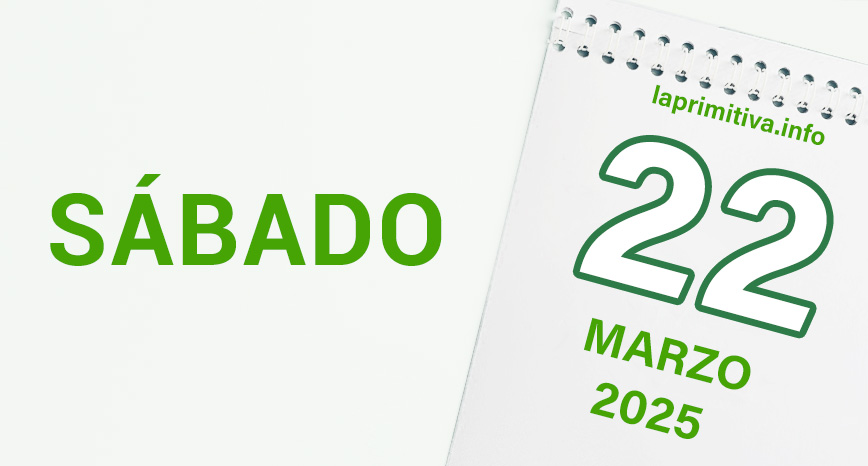La Primitiva, sábado 22 de marzo 2025