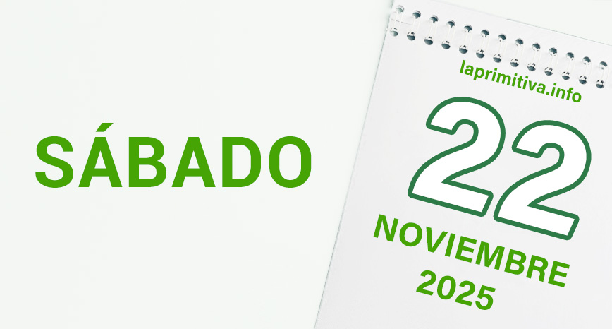La Primitiva, sábado 22 de noviembre 2025