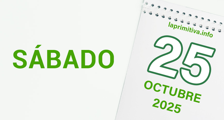 La Primitiva, sábado 25 de octubre 2025
