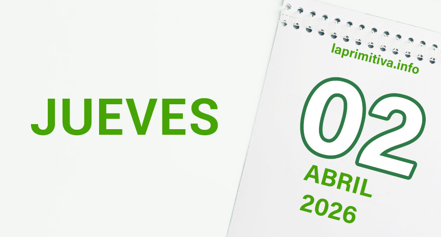La Primitiva, jueves 2 de abril 2026