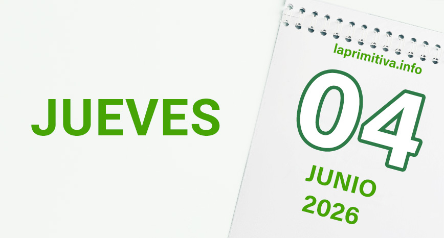 La Primitiva, jueves 4 de junio 2026