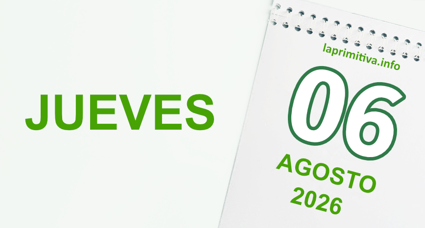 La Primitiva, jueves 6 de agosto 2026