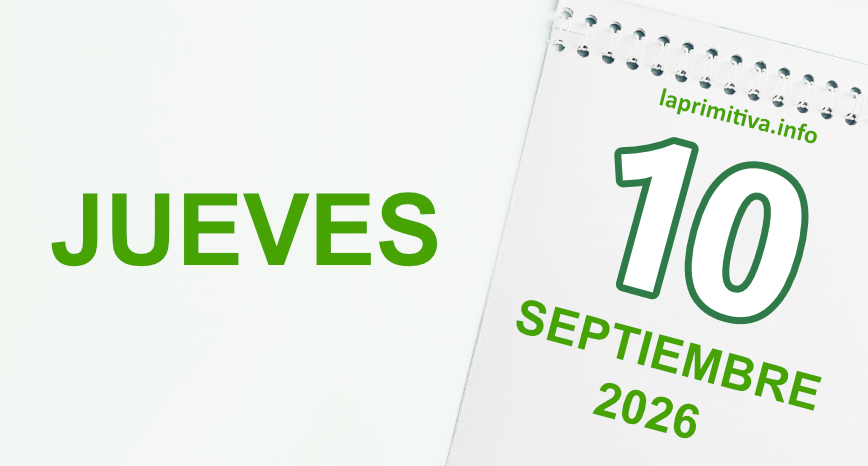 La Primitiva, jueves 10 de septiembre 2026