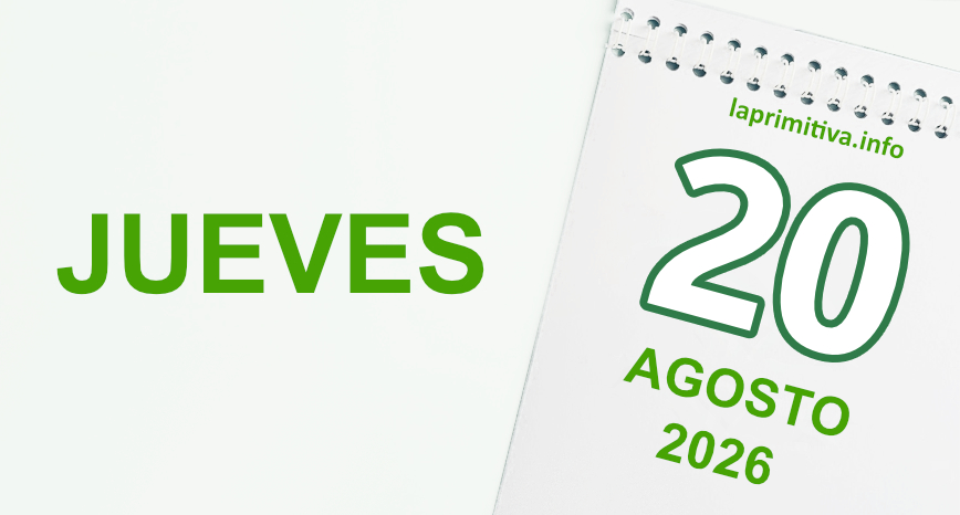 La Primitiva, jueves 20 de agosto 2026