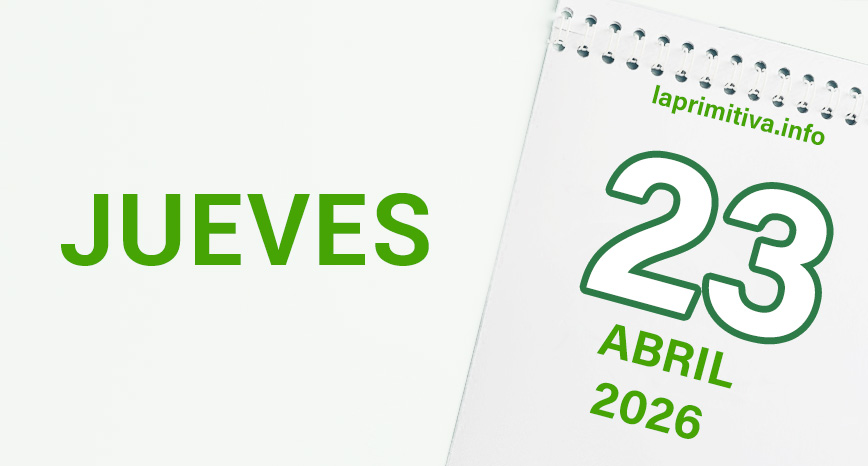 La Primitiva, jueves 23 de abril 2026