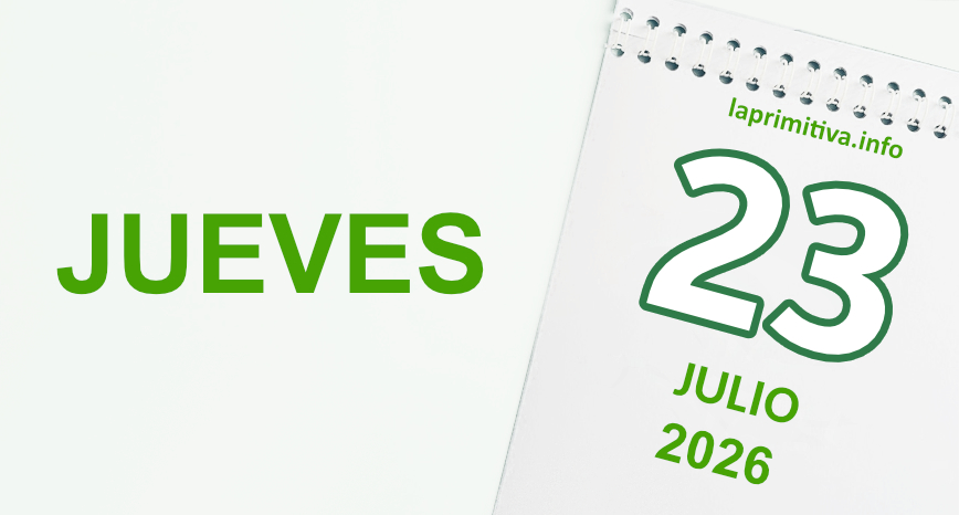 La Primitiva, jueves 23 de julio 2026
