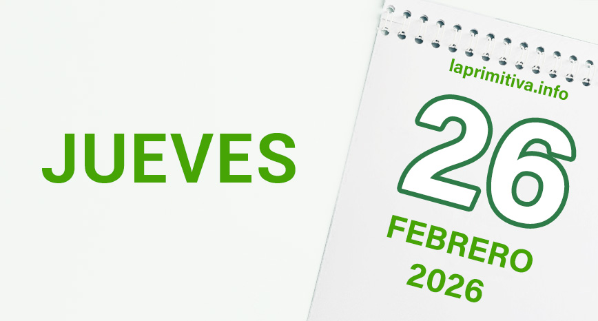 La Primitiva, jueves 26 de febrero 2026