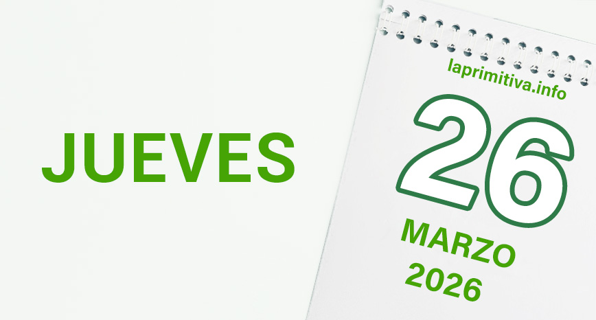 La Primitiva, jueves 26 de marzo 2026