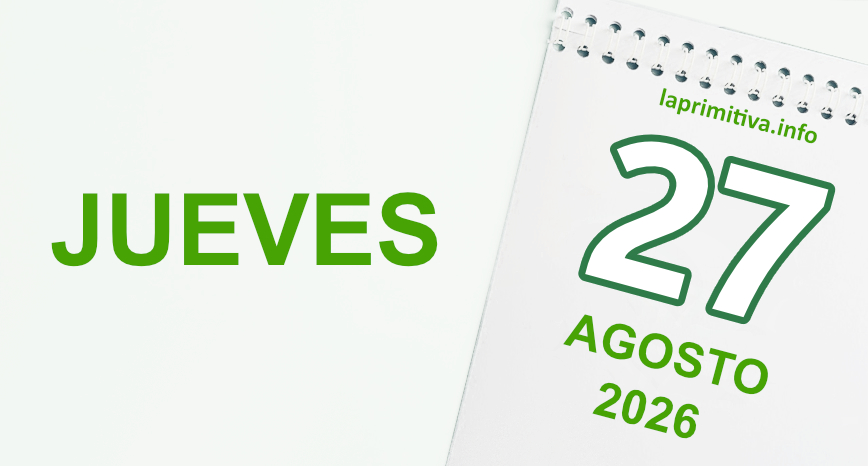 La Primitiva, jueves 27 de agosto 2026