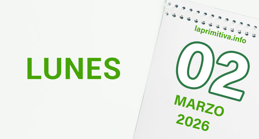 La Primitiva, lunes 2 de marzo 2026