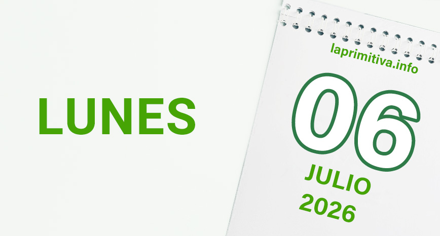 La Primitiva, lunes 6 de julio 2026