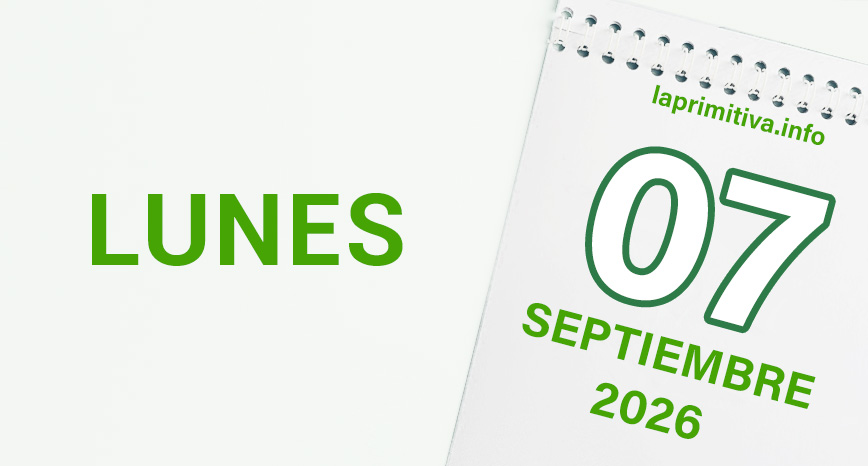 La Primitiva, lunes 7 de septiembre 2026