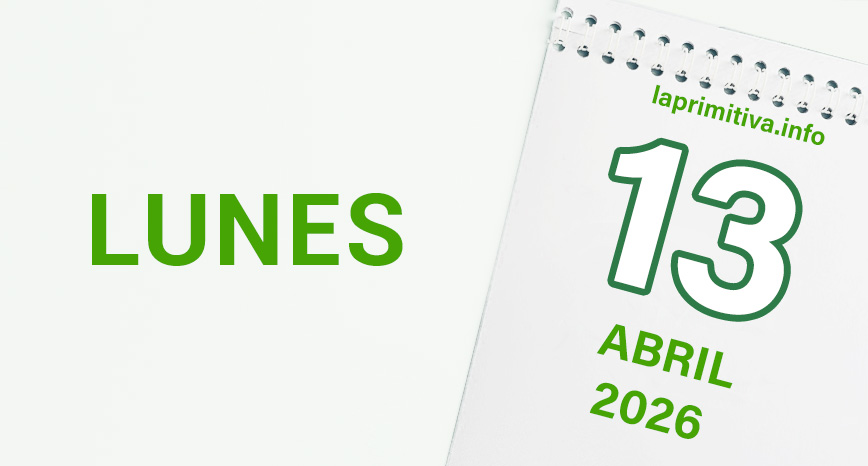 La Primitiva, lunes 13 de abril 2026