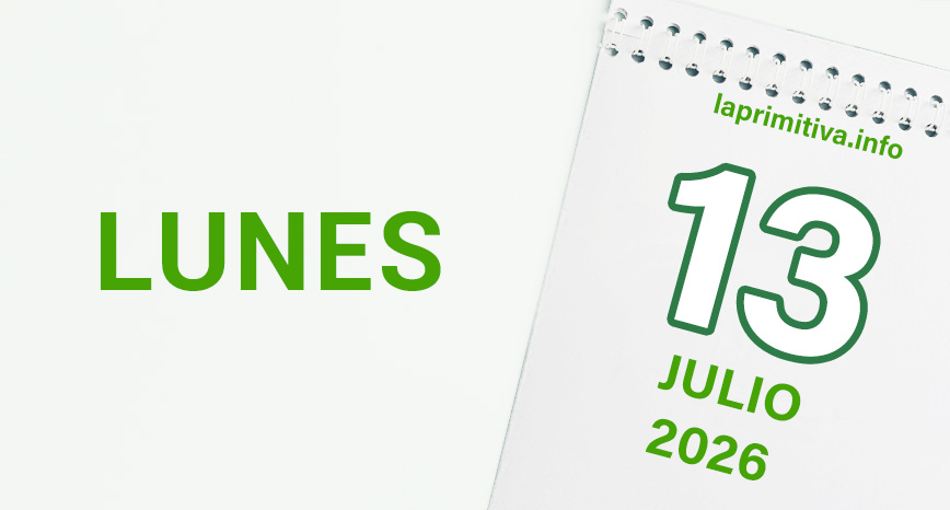 La Primitiva, lunes 13 de julio 2026