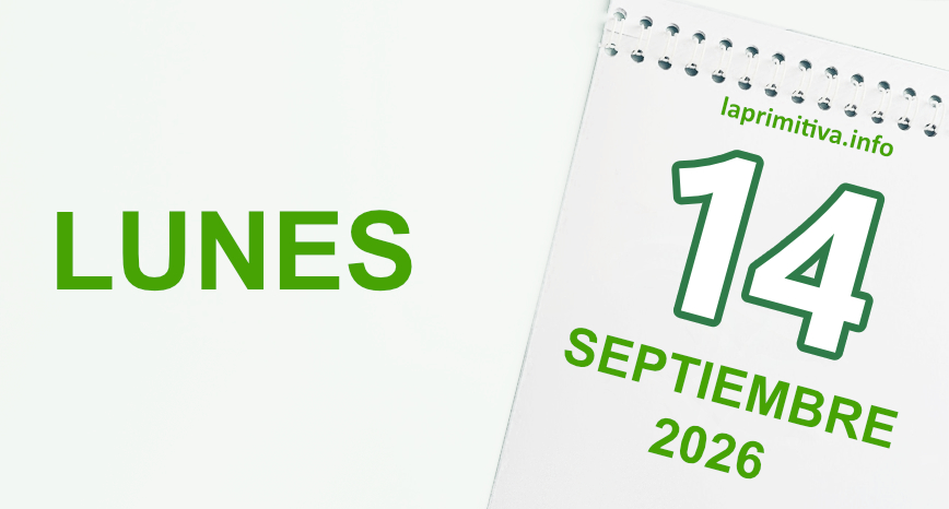 La Primitiva, lunes 14 de septiembre 2026
