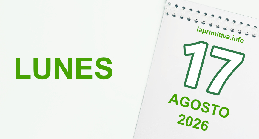 La Primitiva, lunes 17 de agosto 2026