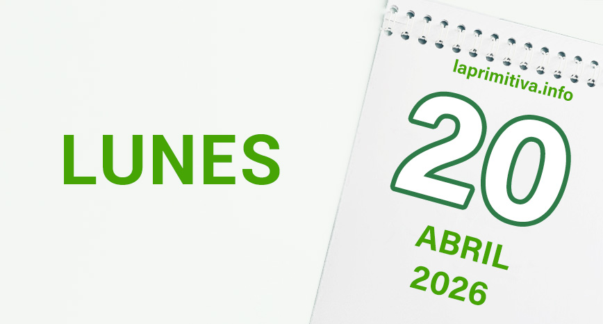 La Primitiva, lunes 20 de abril 2026