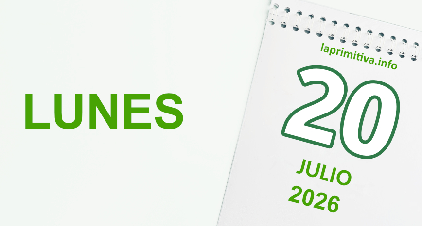 La Primitiva, lunes 20 de julio 2026