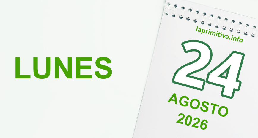 La Primitiva, lunes 24 de agosto 2026