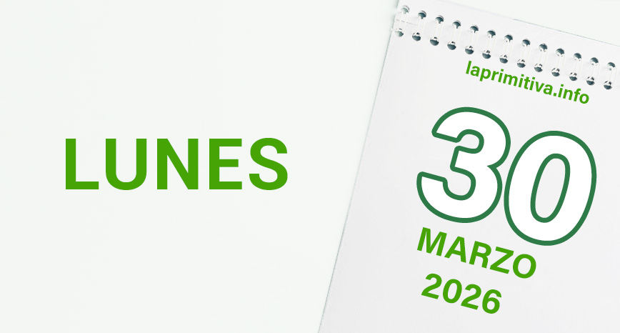 La Primitiva, lunes 30 de marzo 2026