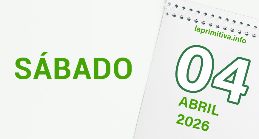 La Primitiva, sábado 4 de abril 2026