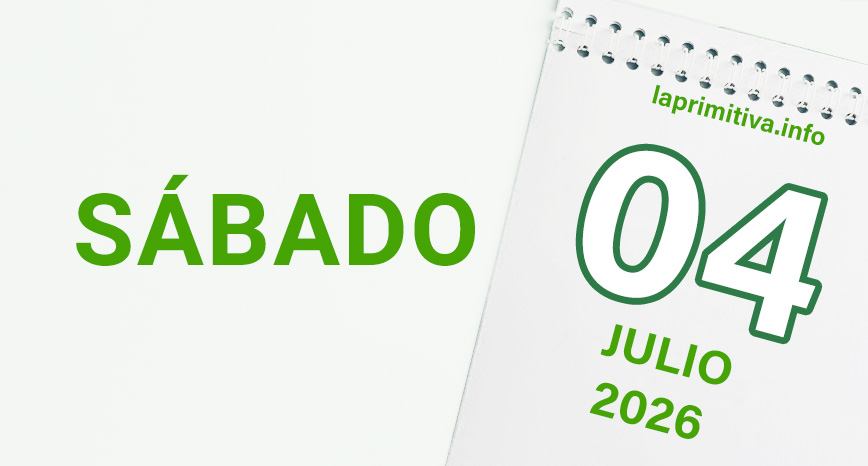 La Primitiva, sabado 4 de julio 2026
