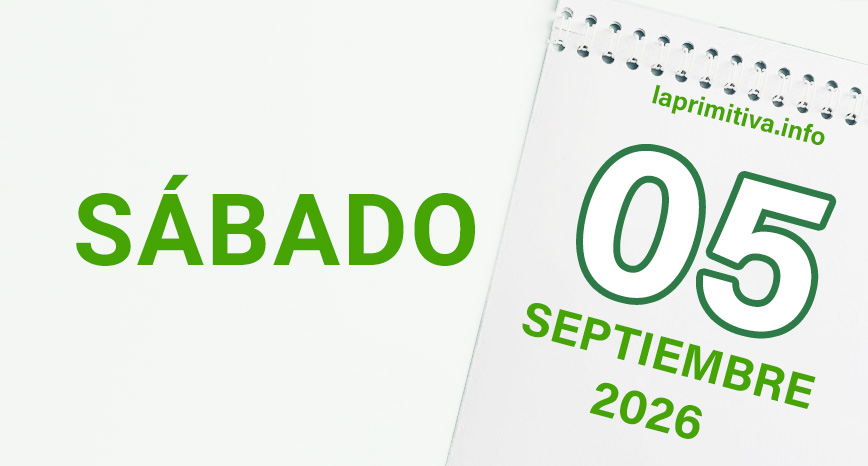 La Primitiva, sabado 5 de septiembre 2026